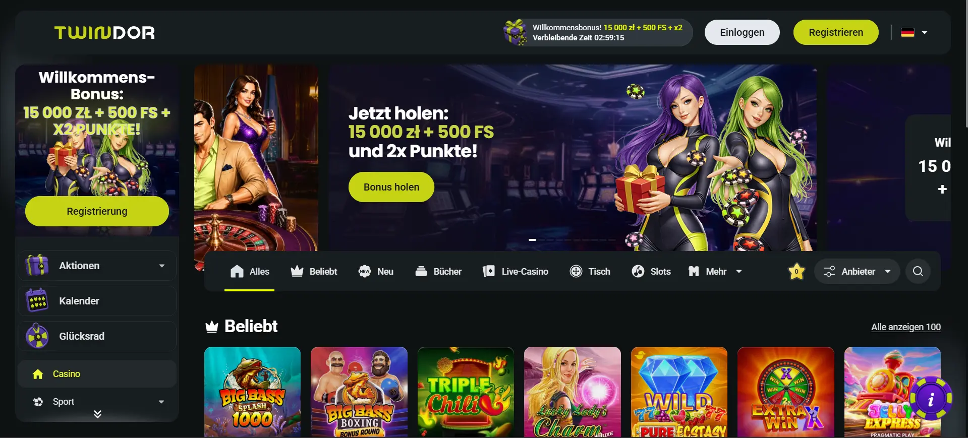 Twindor Casino – schnelle Auszahlung 2026